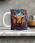 Boo Boo Highland Cow Suncatcher Artwork Ceramic Mug